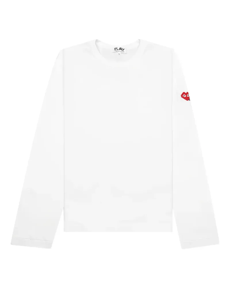 Comme des Garçons x The Artist Invader Langarmshirt - Weiß Weiß