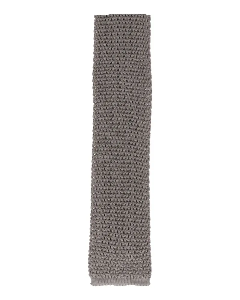 Tom Ford knitted-construction tie - Grau Grau
