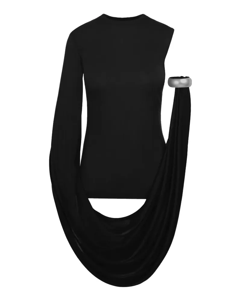 Seen Users Iconic Bracelet One-Shoulder-Top - Schwarz Schwarz