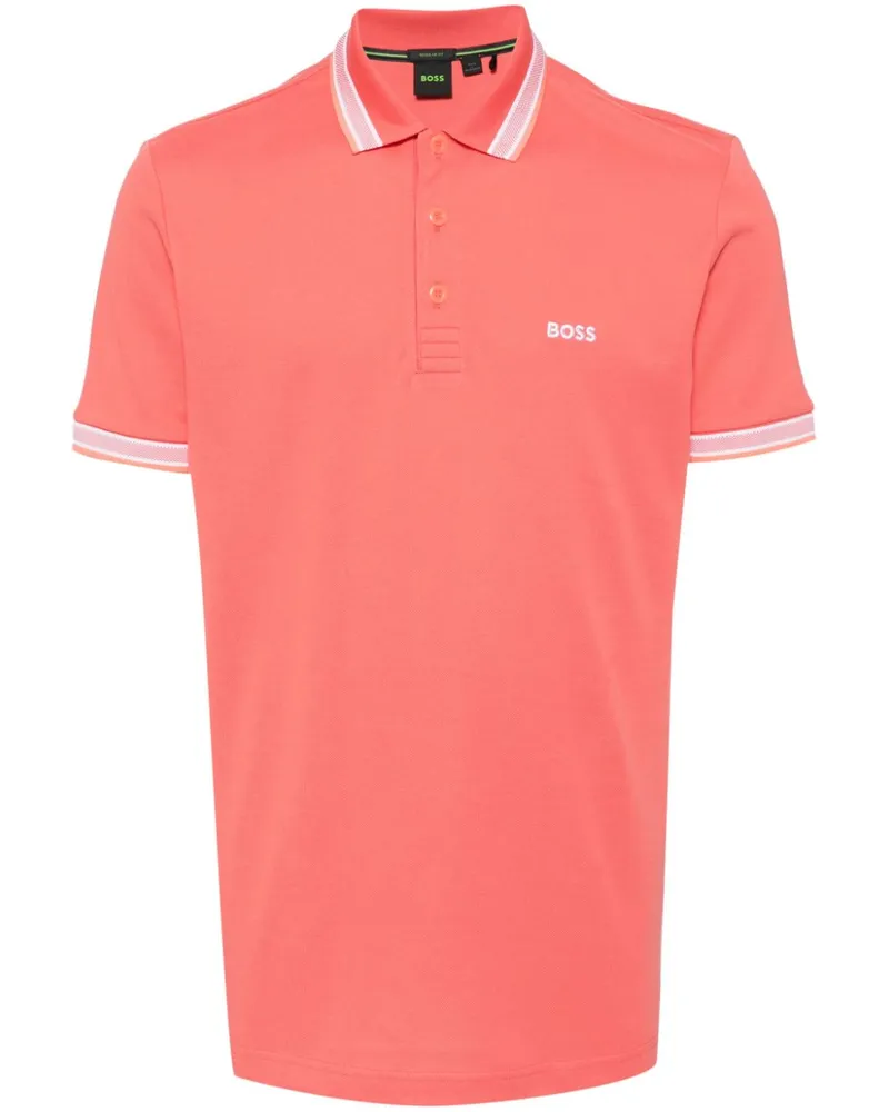 HUGO BOSS Poloshirt mit Logo-Stickerei - Rosa Rosa