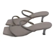Verzierte Nami Kitten-Heel-Sandalen - Nude