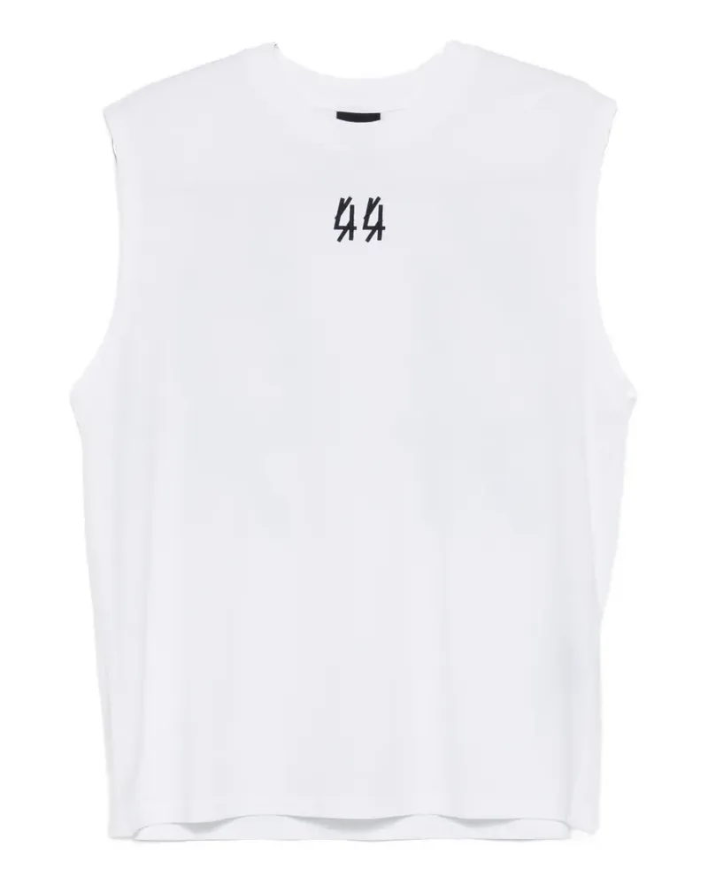 44 LABEL GROUP crew-neck sleeveless vest - Weiß Weiß