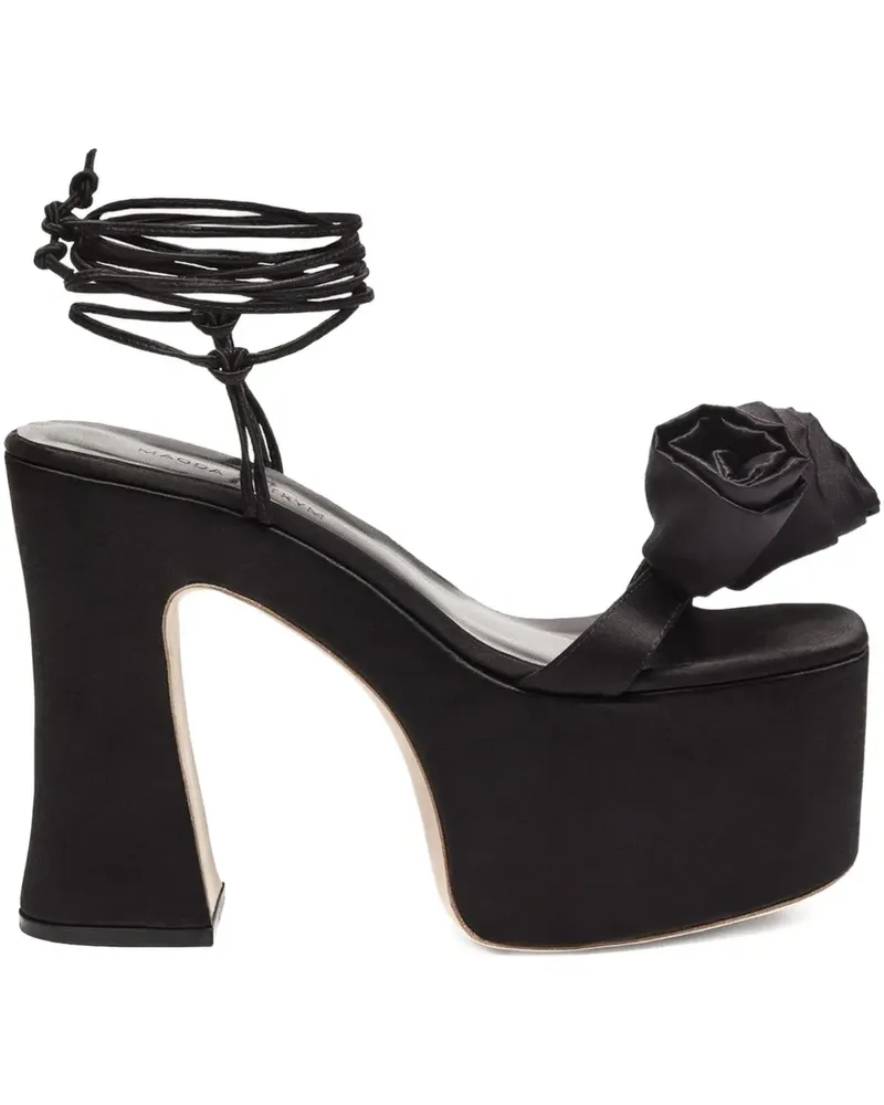 Magda Butrym flower platform sandals - Schwarz Schwarz