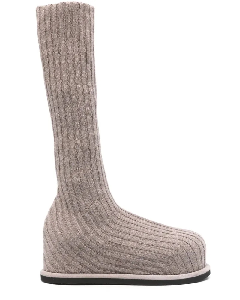 Amina Muaddi Veneda Stiefel - Braun Braun