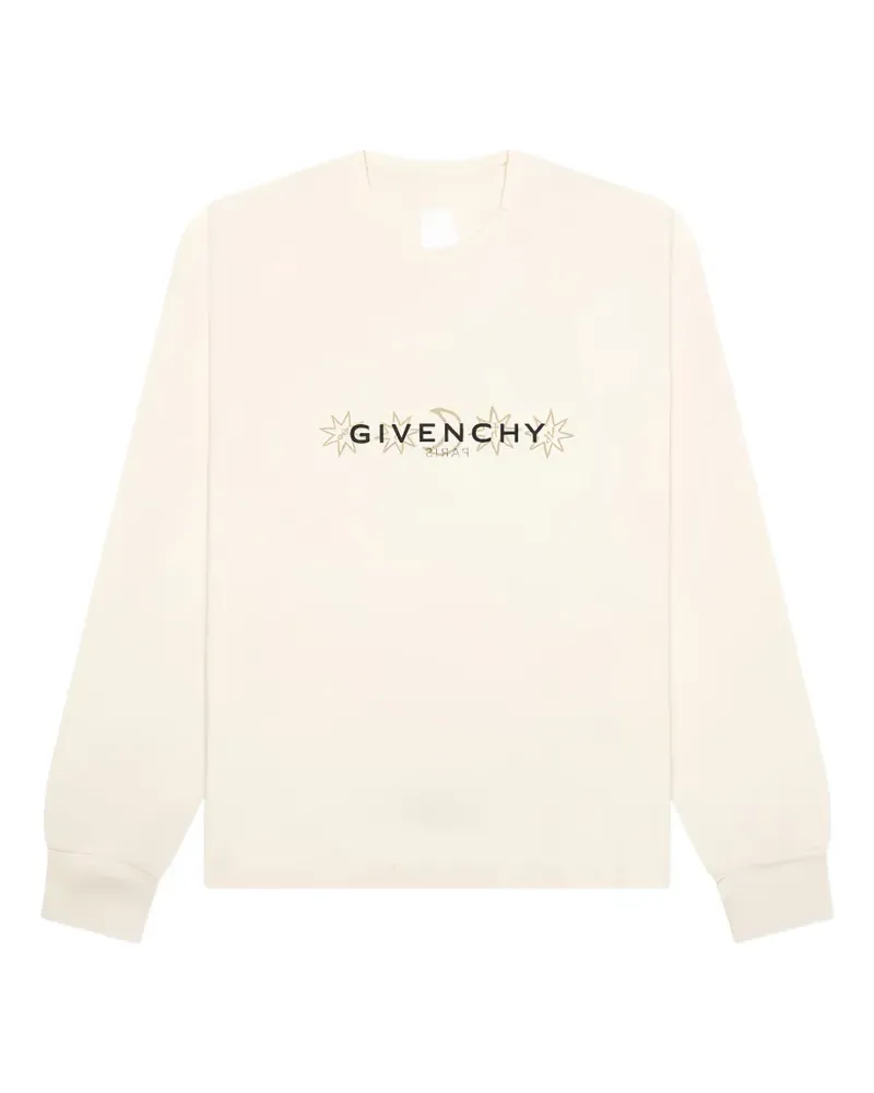 Givenchy printed long-sleeve T-shirt - Nude Nude