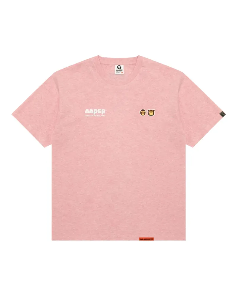BAPE T-Shirt mit grafischem Print - Rosa Rosa