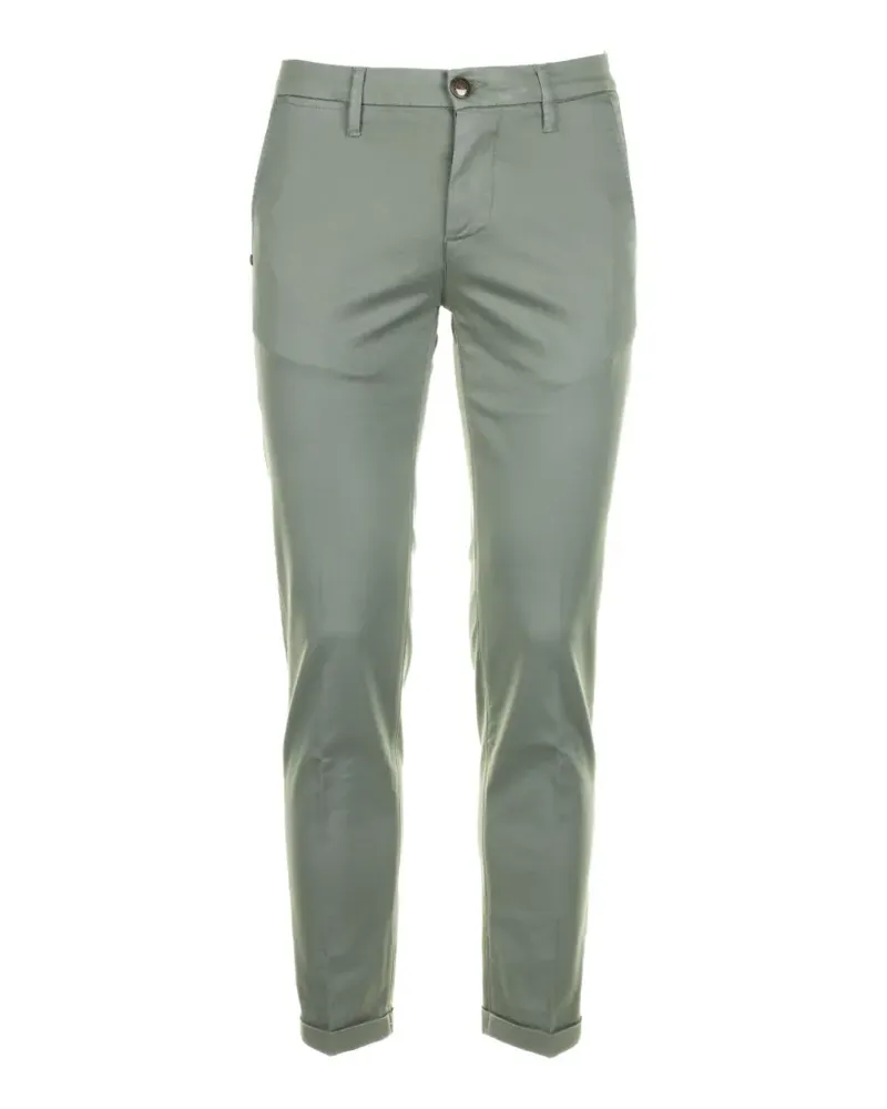 Re-HasH chino cuffed trousers - Grün Grün
