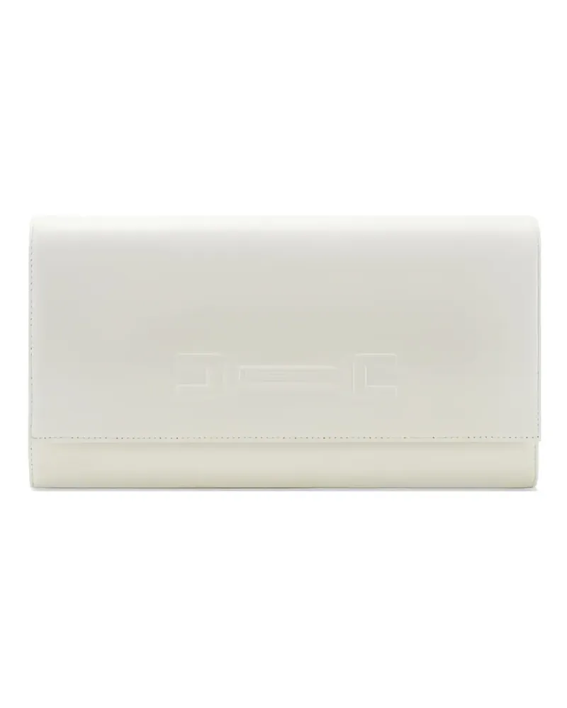 Elisabetta Franchi leather clutch bag - Nude Nude