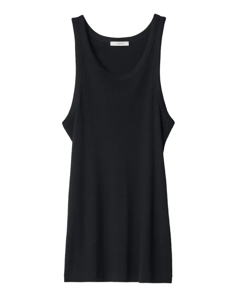 Christophe Lemaire tank top in ribbed jersey - Schwarz Schwarz