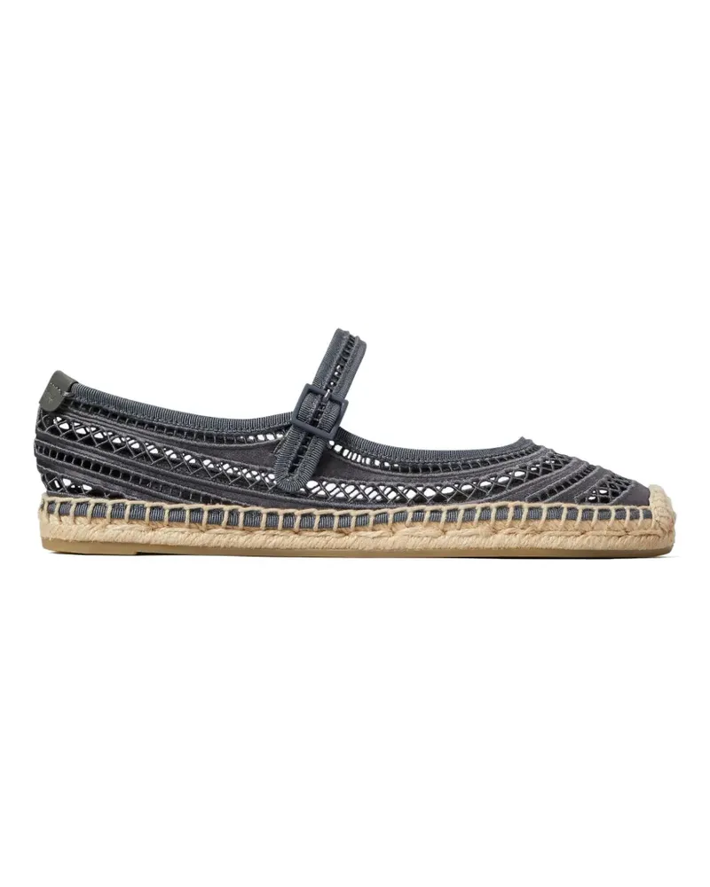 Tory Burch open-weave Mary Jane espadrilles - Blau Blau