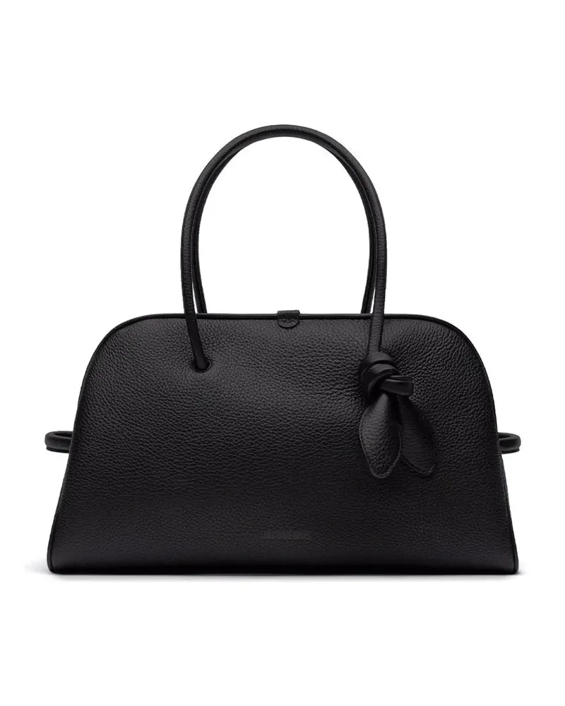 Jacquemus Schultertasche mit Knotendetail - Schwarz Schwarz