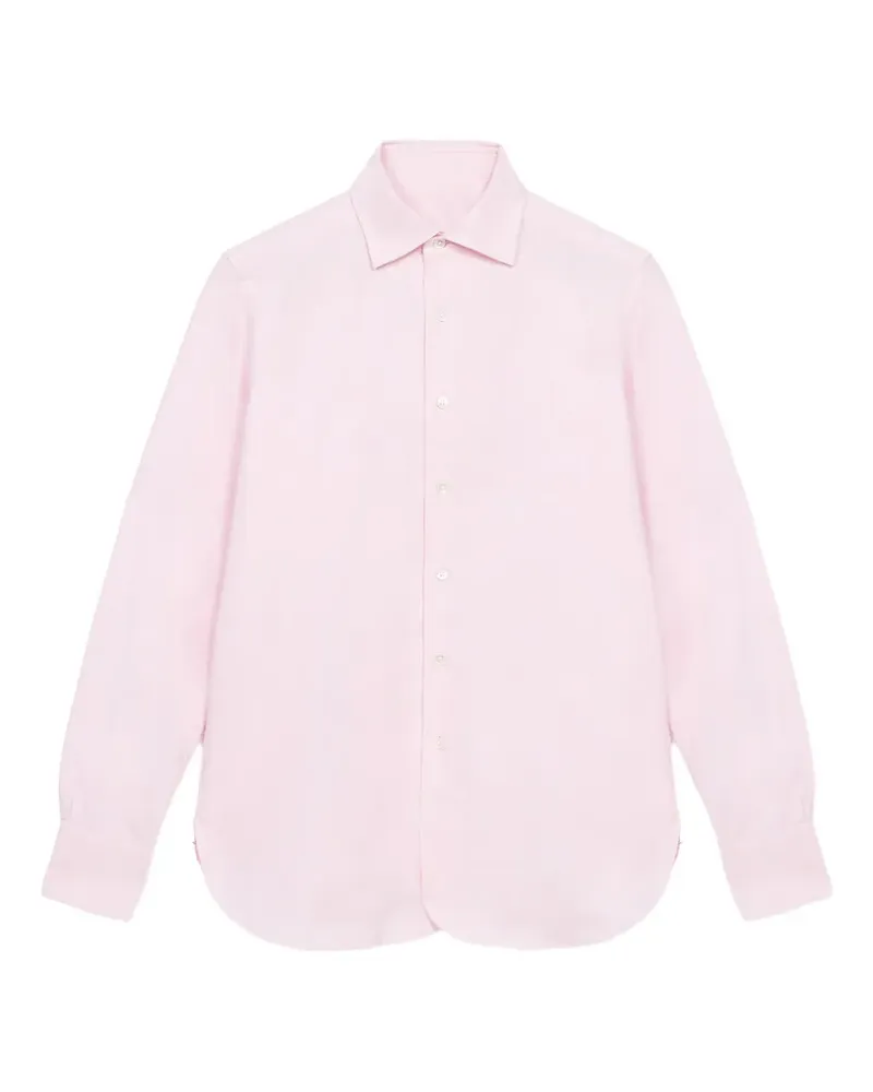 Fortela point-collar cotton shirt - Rosa Rosa