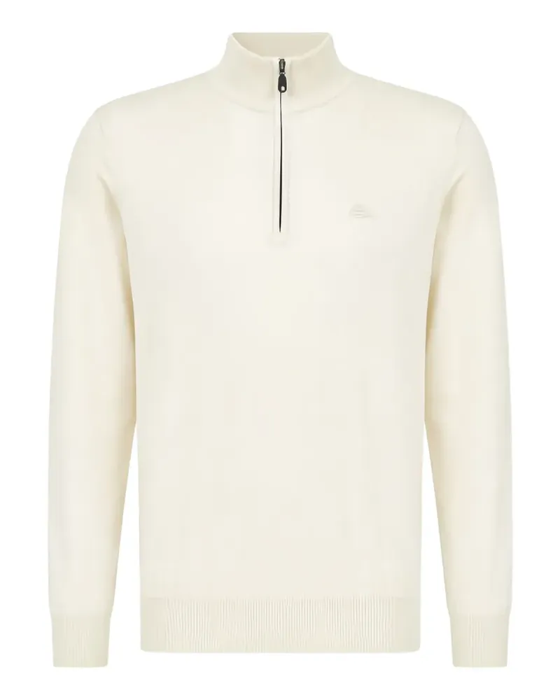 Etro quarter-zip embroidered-logo sweater - Nude Nude