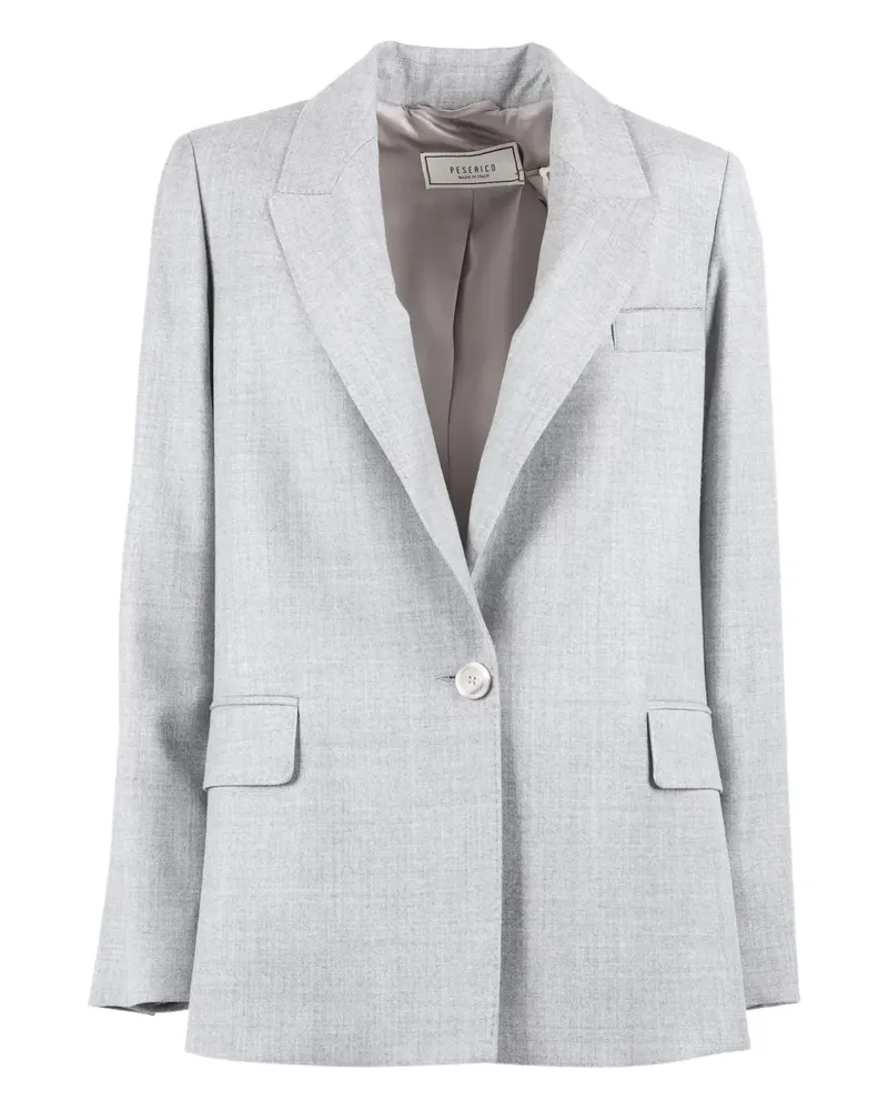 Peserico Einreihiger Blazer - Grau Grau