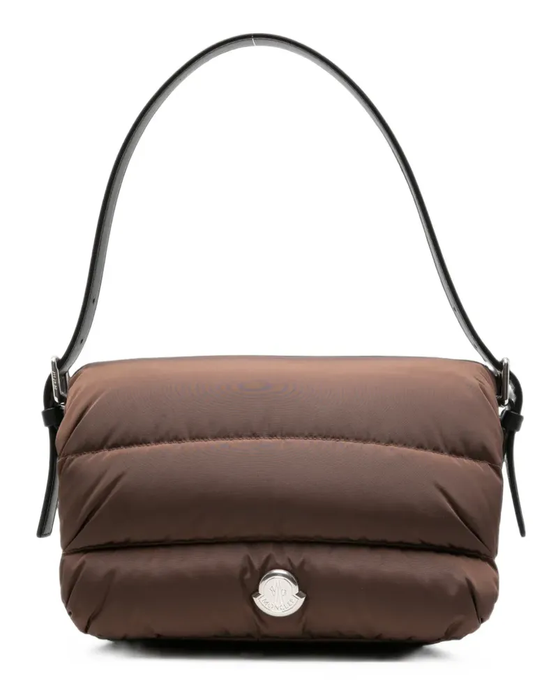 Moncler Gesteppte Schultertasche - Braun Braun