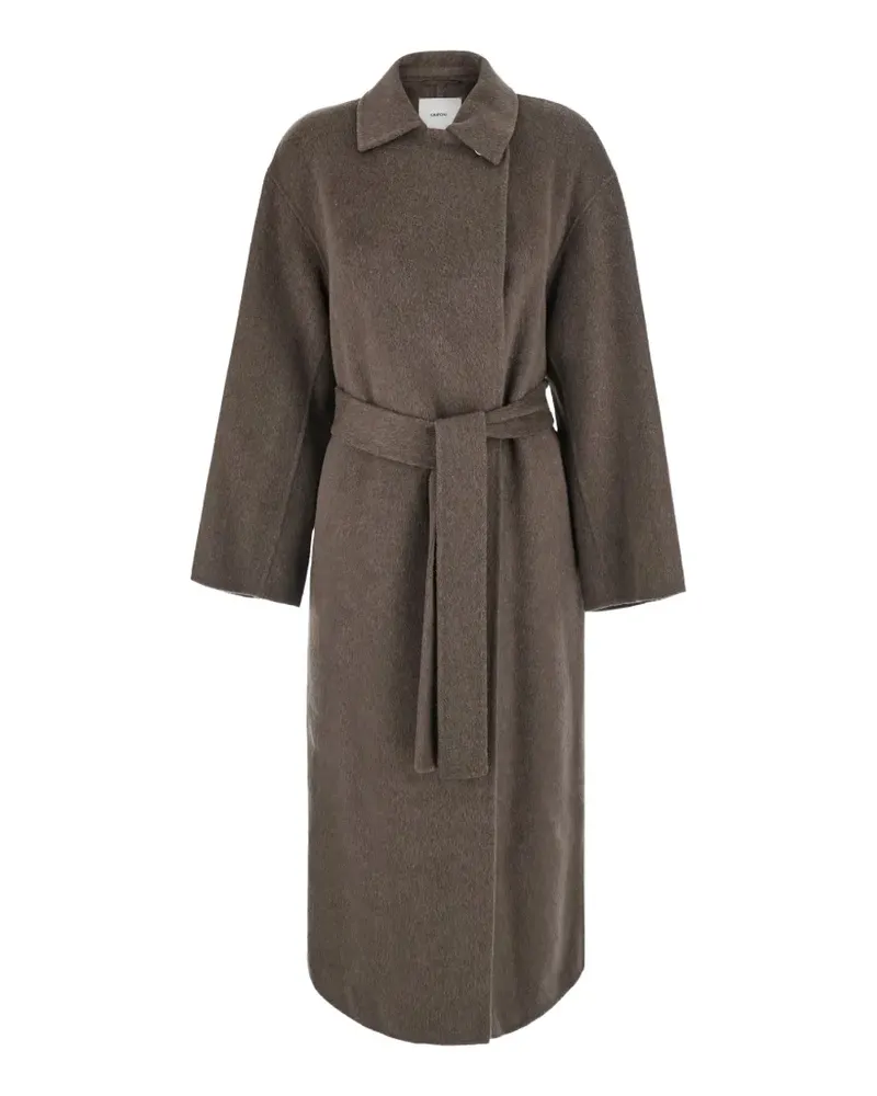 Mauro Grifoni belted single-breasted coat - Braun Braun