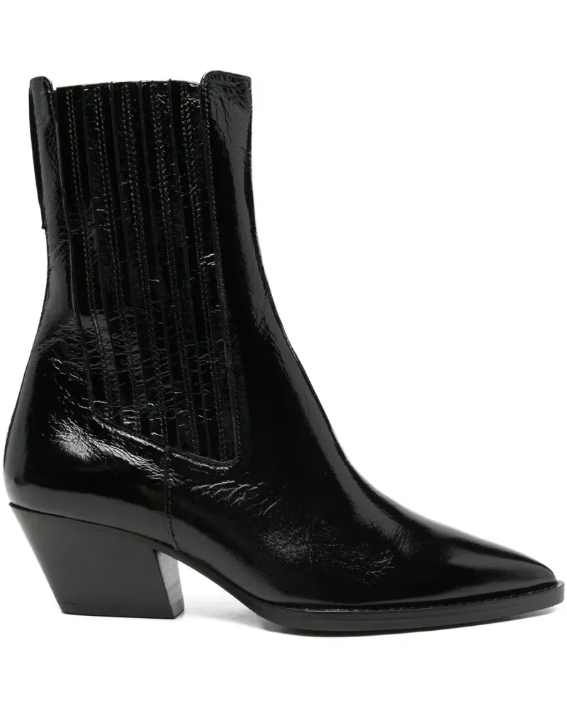 IRO Knöchelhohe Lederstiefel - Schwarz Schwarz