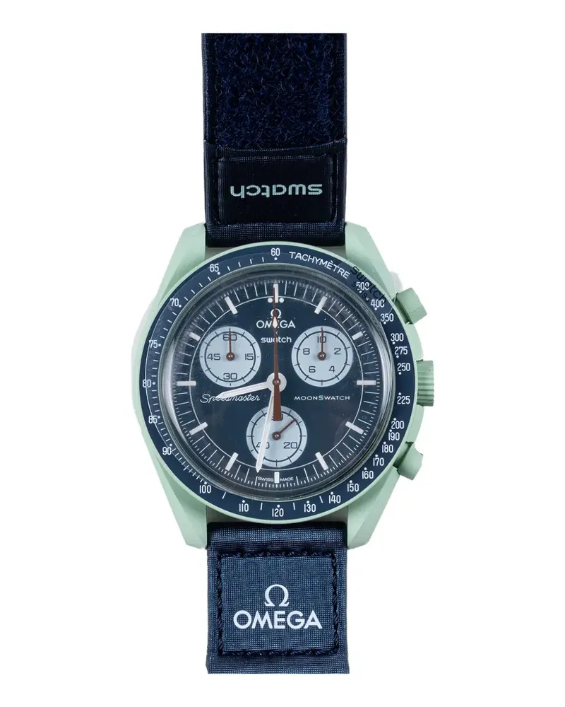 Swatch x  Bioceramic Moon Mission to Earth Armbanduhr 42mm - Blau Blau