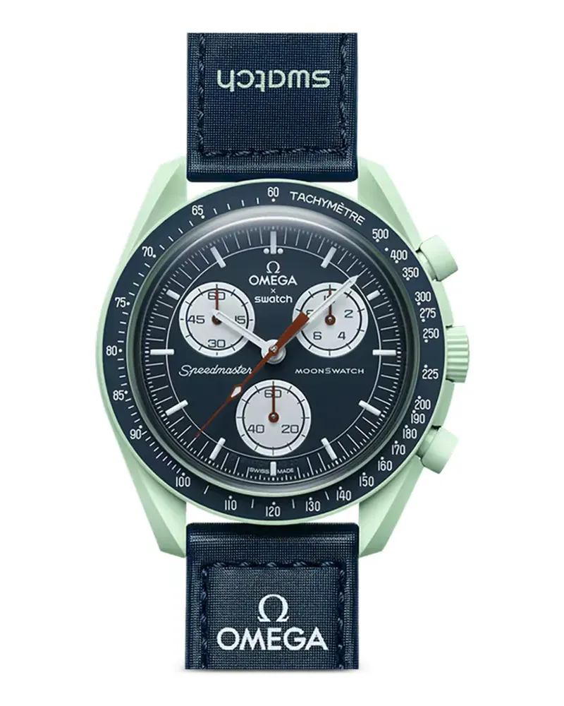 Omega x Swatch Bioceramic Moonswatch Mission to Earth 42mm watch - Schwarz Schwarz