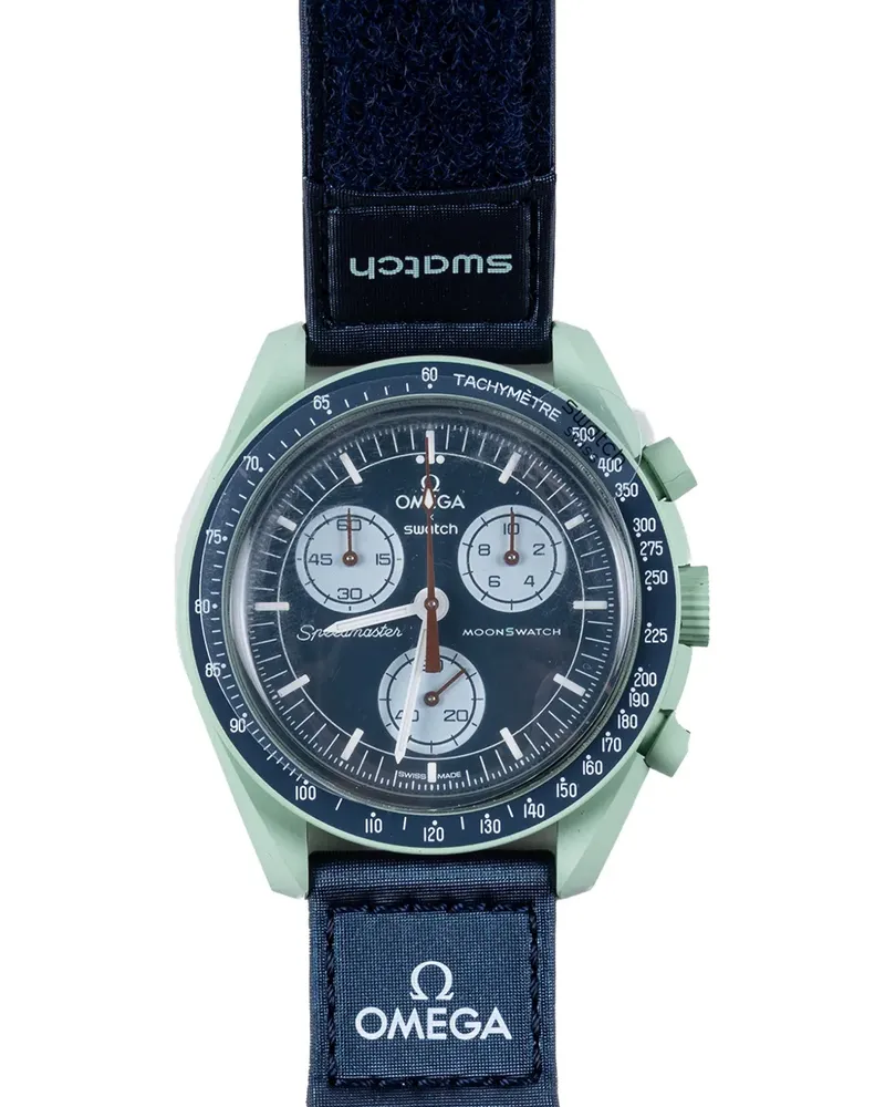 Swatch x  Bioceramic Moon Mission to Earth Armbanduhr 42mm - Blau Blau