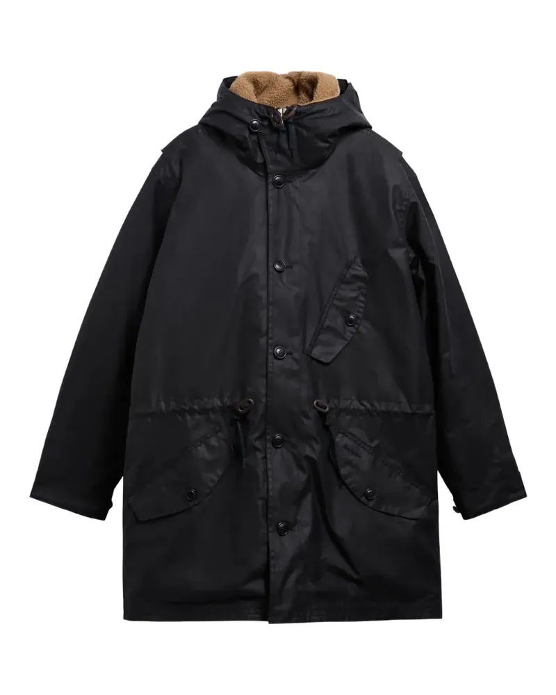 Barbour Gewachster Ursula Parka - Schwarz Schwarz