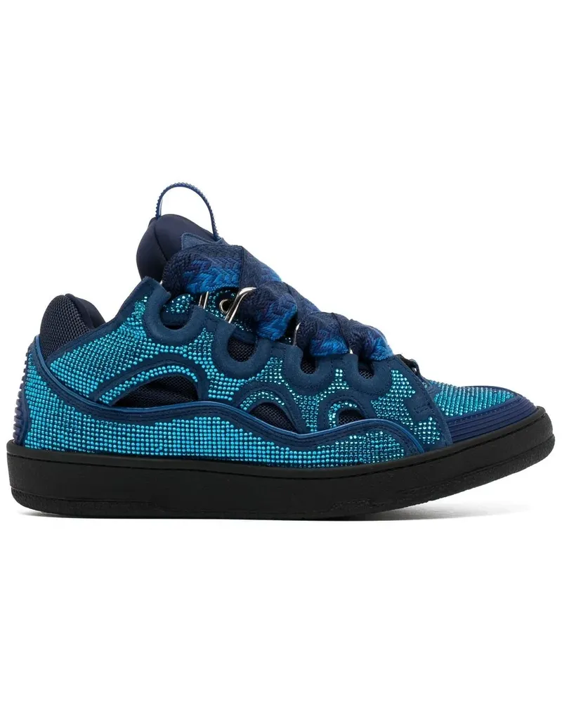 Lanvin Curb Sneakers mit Strass - Blau Blau