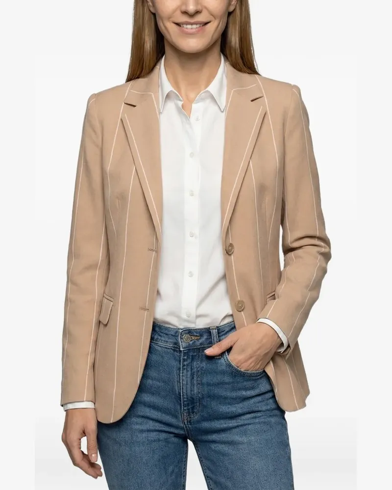 Eleventy Wollblazer mit Nadelstreifen - Nude Nude