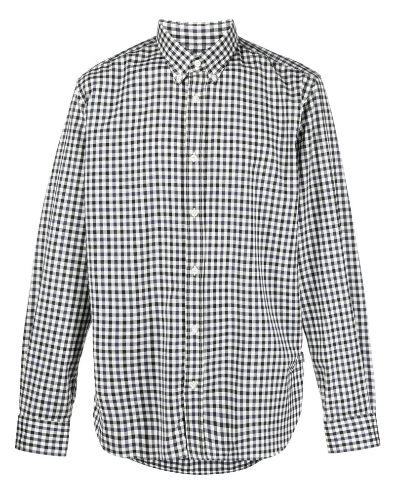 Woolrich Fein kariertes Hemd - Blau Blau