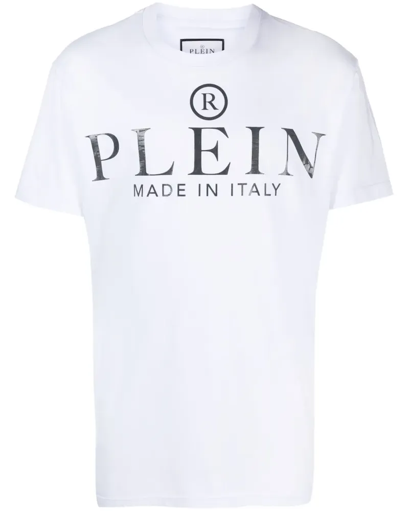 Philipp Plein T-Shirt mit Logo-Print - Weiß Weiß