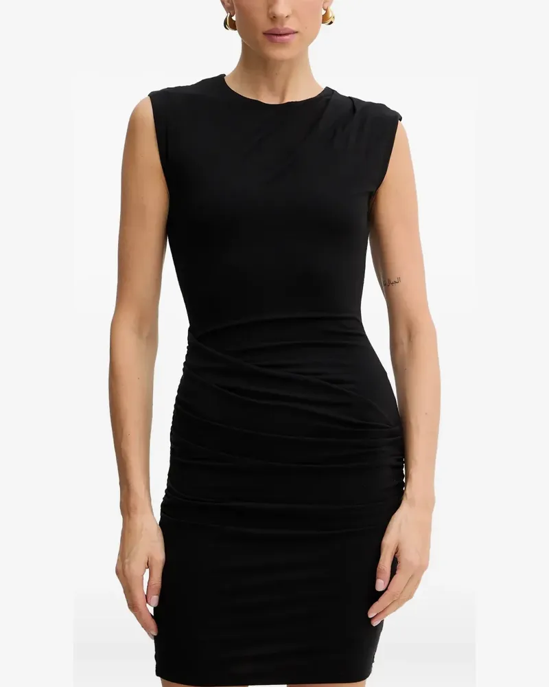 Guess Jolie ruched sleeveless mini dress - Schwarz Schwarz