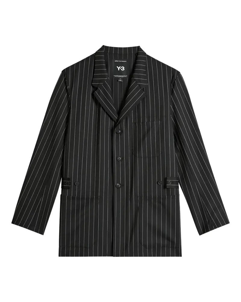 Y-3 Chore pinstripe jacket - Schwarz Schwarz