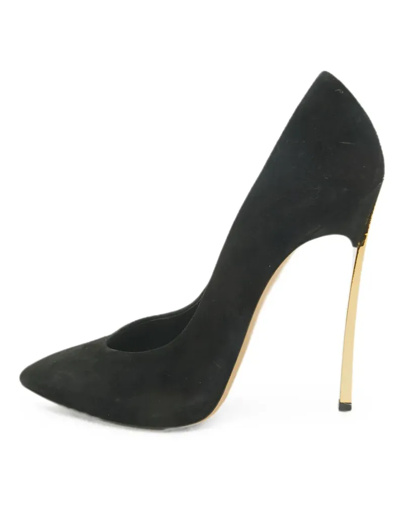 Casadei Pumps mit spitzer Kappe - Schwarz Schwarz