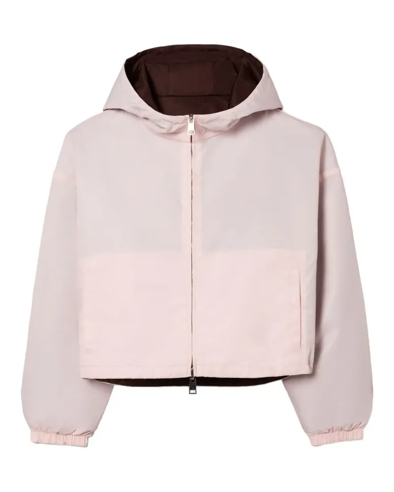 Tory Burch Kurze, wendbare Nylonjacke - Rosa Rosa