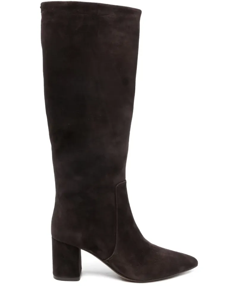 Twin-Set Kniehohe Stiefel mit spitzer Kappe - Braun Braun