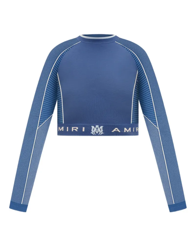 Amiri MA seamless cropped top - Blau Blau