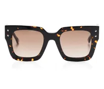 Sonnenbrille mit Oversized-Gestell - Braun