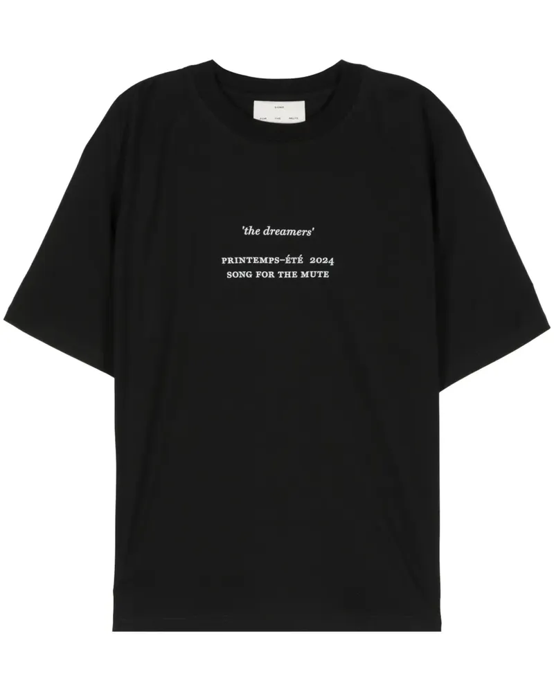 Song For The Mute Full Moon T-Shirt - Schwarz Schwarz