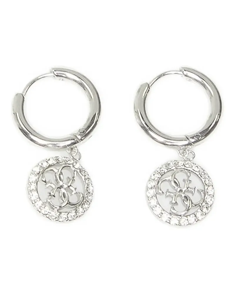 Guess Life in 4G Ohrringe mit Kristallen - Silber Silber