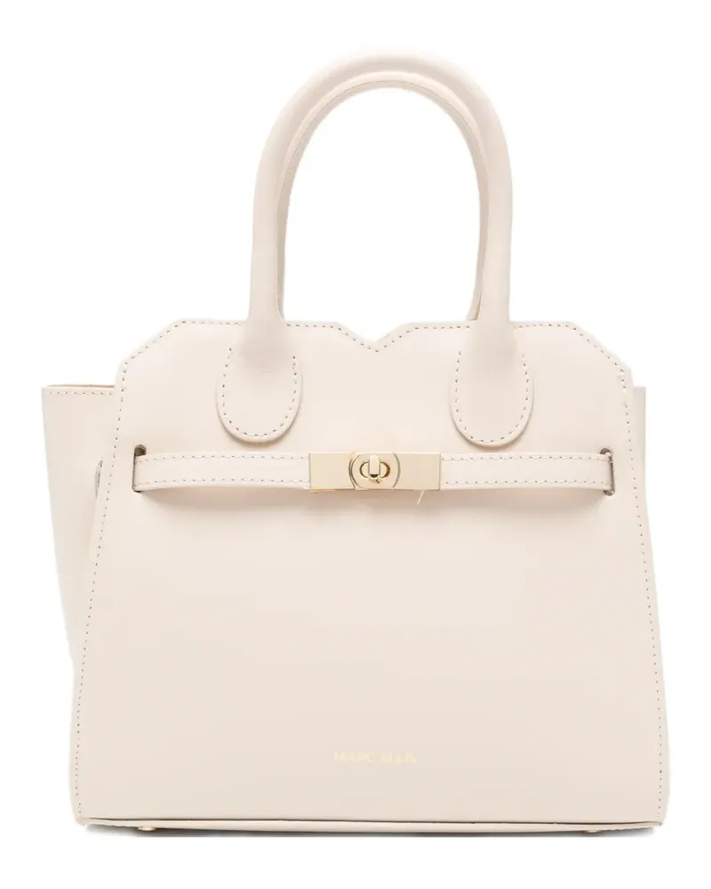 MARC ELLIS Antilia S twist-lock tote bag - Nude Nude