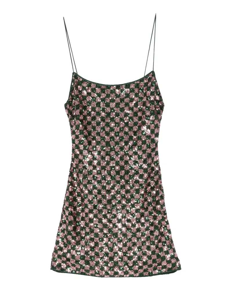 Oséree sequin-pattern mini dress - Grün Grün