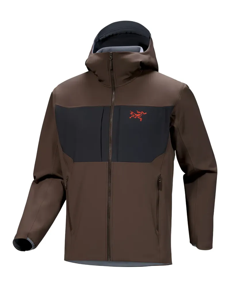 Arc'teryx Kapuzenjacke mit Einsätzen - Braun Braun
