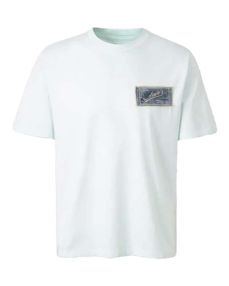 Amiri T-Shirt mit grafischem Patch - Grün Grün