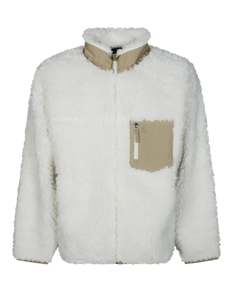Ralph Lauren Fleecejacke mit Reißverschluss - Weiß Weiß