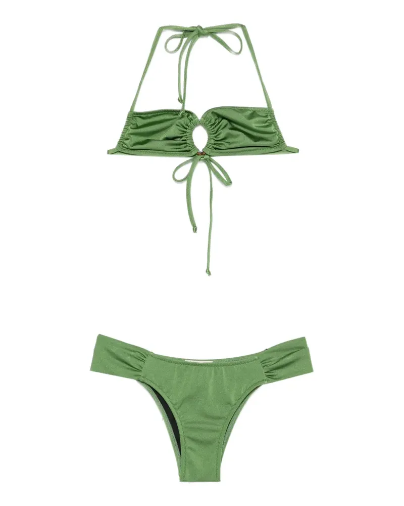 Anjuna ruched ring-detail bikini - Grün Grün