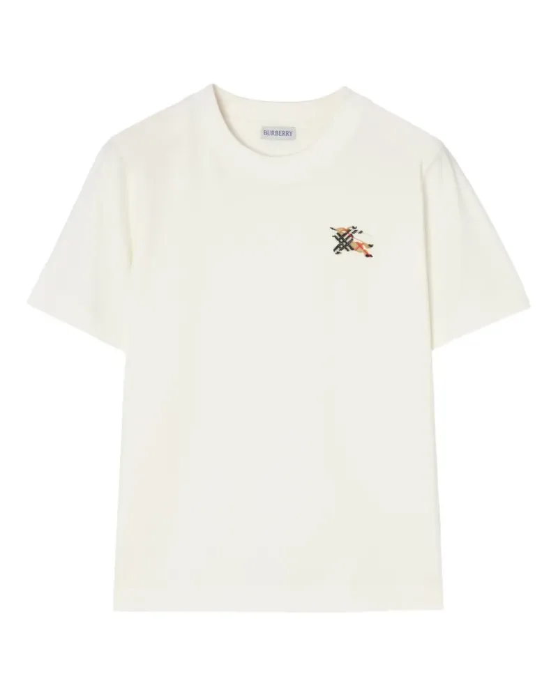 Burberry Knight Check cotton T-shirt - Weiß Weiß