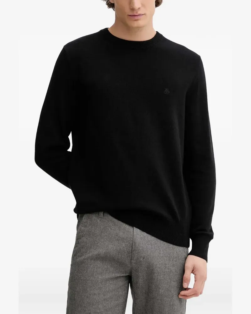 Marc O'Polo Pullover mit rundem Ausschnitt - Schwarz Schwarz