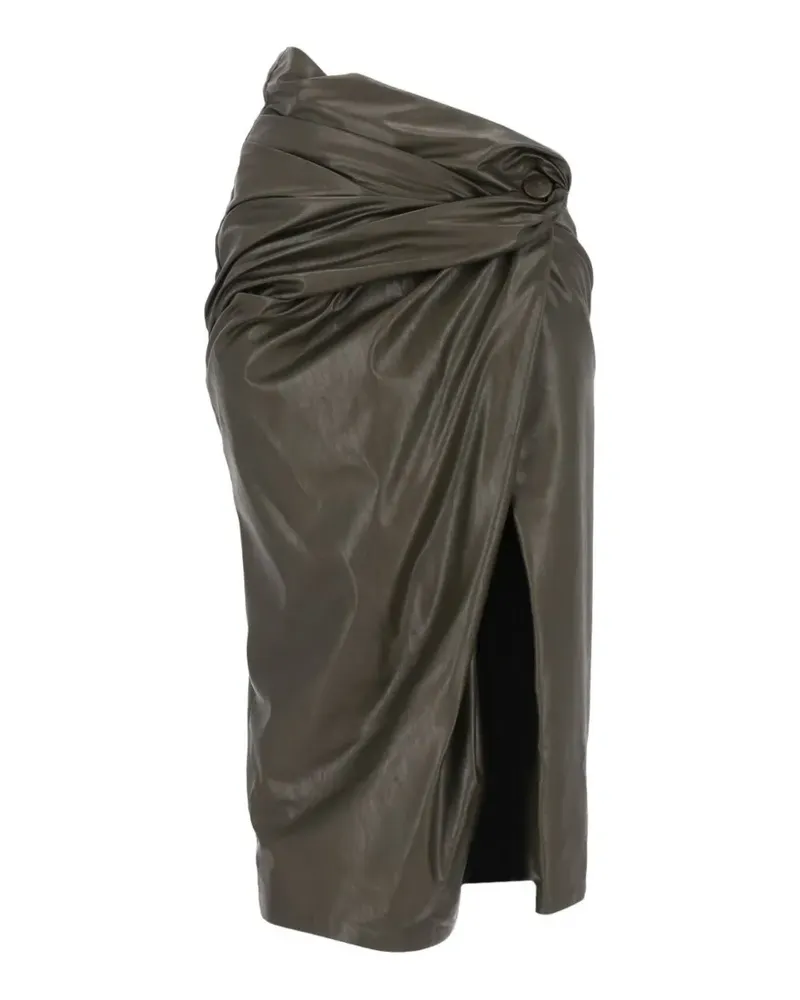 Diesel draped pencil skirt with split - Grün Grün