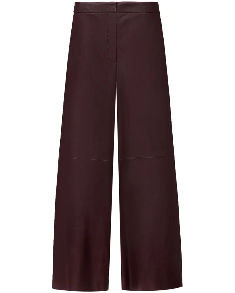 Fabiana Filippi Hose aus Leder - Rot Rot