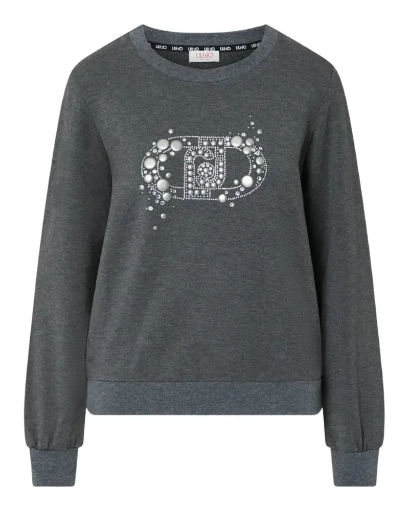 Liu Jo Sweatshirt mit Logo-Print - Grau Grau