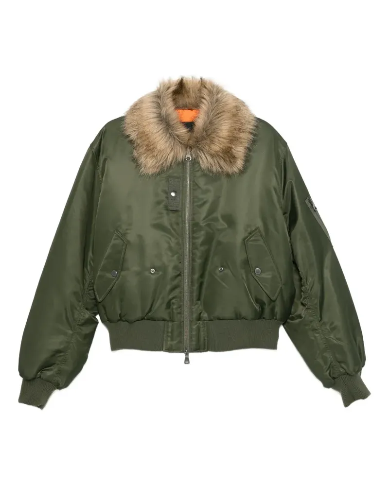 Andersson Bell Bomberjacke mit Pelzkragen - Grün Grün